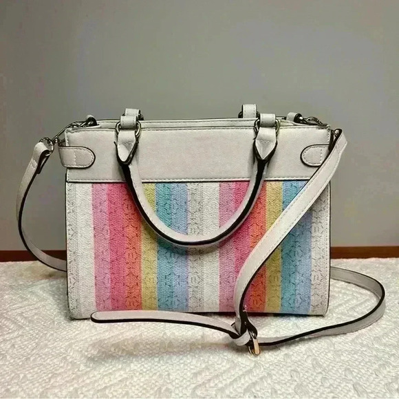 Nanette Lepore | Logo Stripe Satchel/ Purse - Picture 6 of 6